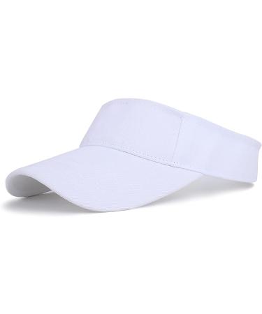Adjustable Girls Sun Visor Cap | UV Protection Sports Hat for Kids 2-6 Years - White - Buy Online on GoSupps.com