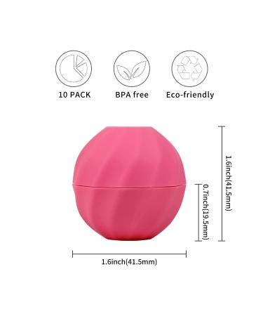 LONGWAY 0.24Oz (7ml) Empty Lip Balm Sphere Containers - Rose Red | BPA Free Chapstick Tubes for Lip Gloss - Screw Cap Lipstick Holder - Buy Online on GoSupps.com