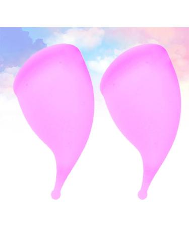 Exceart Menstrual Cup Set - 2 Silicone Period Cups in Pink & Purple | Leak-Proof Durable Monthly Collectors for Women - Buy Online on GoSupps.com