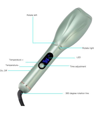 Auto Hair Curler - Ceramic Fast Heating Curling Wand for All Hair Types | Long Lasting Hair Care & Styling Tool (AU/US Plug - Buy Online on GoSupps.com