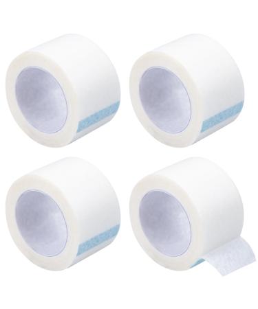 4 Rolls Tape Micropore Surgical Tape 2.5cm x 9m Adhesive Medical Tape Microporous Tape for First Aid Taping Bandages Breathable Eyelash Extension 4 Rolls 2.5cm x 9m Microporous Tape