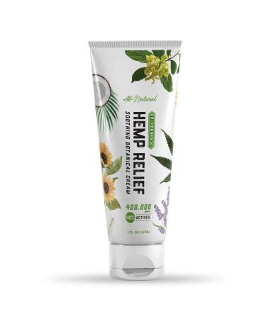 Dr. Hennen's Hemp Relief Cream for Muscles Joints and Back Extra Strength 400 000 mcg 40% Actives with Shea Butter Sunflower Aloe Vera Peppermint Frankincense Lavender More Essential Oils
