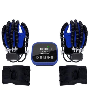 Rehabilitation Robot Gloves Finger Training Gloves Stroke Hemiplegia Rehabilitation Training Equipment Finger Training Rehab Orthotics Long-Term Relief Finger Cramps Medium blue
