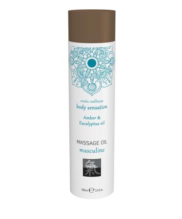 Hot Shiatsu Massage Oil Masculine Amber & Eucalyptus Oil.Massage oil based on natural oils.More fun & eroticism at the partner massage 106 g