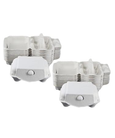 ABOOFAN 20pcs Pulp Egg Tray Chicken Egg Cartons Egg Crates Egg Packing Boxes Portable Travel Banana Bulk