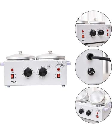 EUNEWR 220V Wax Warmer 200W - Professional & Home Hair Removal with 4x100g Wax & 28 Swiping Poles - Buy Online on GoSupps.com