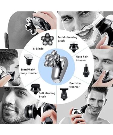 Buy 6 in 1 Electric Razor for Men - Rechargeable Low Noise 6D Shaver | International Shipping Available - Buy Online on GoSupps.com