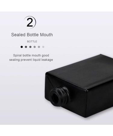 Enenes Glass Refillable Perfume Bottle 8Pcs - Portable 30ml Square Empty Atomizer Set (4 Black, 4 White) - Buy Online on GoSupps.com