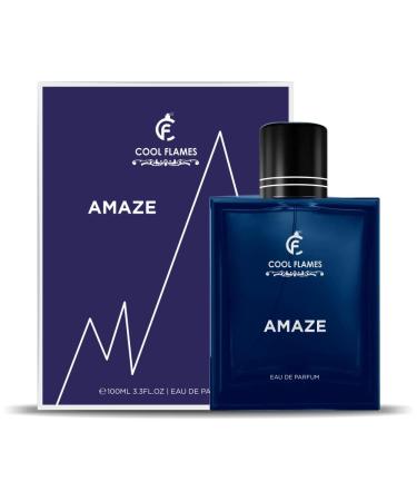 Cool Flames Luxury Amaze Unisex Eau De Parfum with Bergamot Patchouli Lavender & Cedar Premium Long Lasting Citrus & Spicy Fragrance Scent Perfume for Men & Women 100 ML