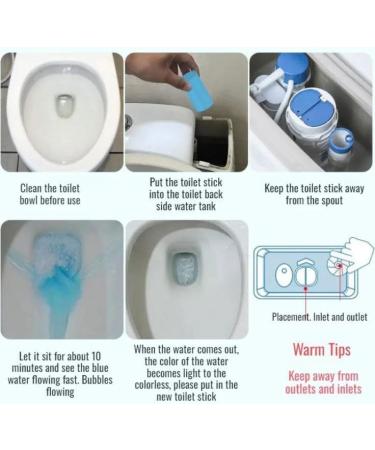 4PCS Upgraded Concentrated Descaling Toilet Cleaning Stick Concentrated Descaling Toilet Cleaning Stick Toilet Cleaning Powerful Descaling Toilet Bowl Cleaners Stick - Buy Online on GoSupps.com