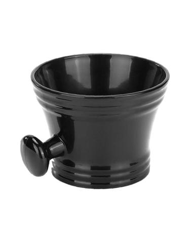 BRAVOLUNE Barber Shaving Basin Shaving Foam Bowl Plastic Barber Soap Dish With Small Handle Soap Cream Bowl For Men