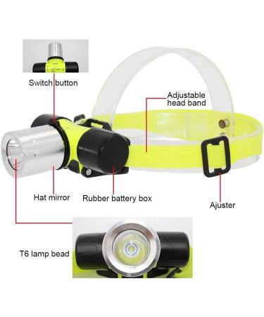 JUN CHI 20000 Lumens LED Scuba Diving Headlamp - Waterproof Underwater Safety Light for Deep Sea Cave Exploration - Buy Online on GoSupps.com