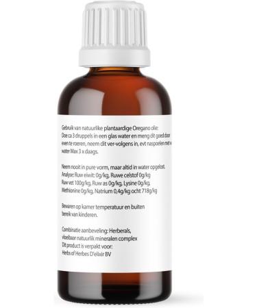 Herbes Delixir Oregano Oil 100ml 100 Natural Oreganum Vulgaris For Human Use - Buy Online on GoSupps.com