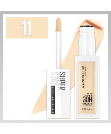 Maybelline New York Super Stay Active Wear Concealer No. 11 Nude - 10ml | Long-lasting & Flawless Coverage | International Shipping Available - Buy Online on GoSupps.com
