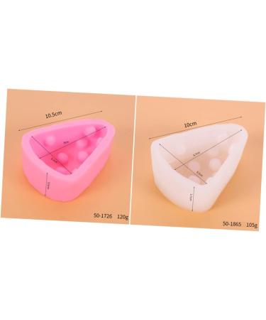 MAGICLULU Soap Mold Triangle Mold Sushi Mold Maker Capacillos para Cupcake Silicone Baking Molds Silicone Cheese Mold Cookie Mold Silicone Candy Mold Cakes Chocolate France 3D Pink - Buy Online on GoSupps.com