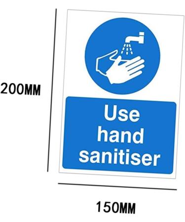 Healifty 5pcs Pinup Stickers Hand Washing Sign Decal Wash Your Hands Sign Use Hand Sanitiser Sign Pvc Safety Warning Decals Hand Sanitiser Decals The Sign Handwashing Fluid Applique Sink 20X15X1cm As Shown 5pcs - Buy Online on GoSupps.com
