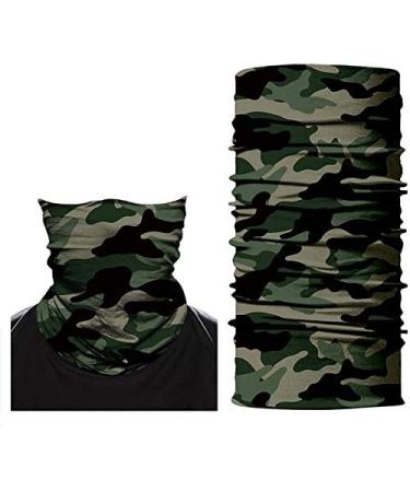 ShopINess Multifuntional Tube Scarf for Kids (6-14 Years) - Green Camouflage | International Shipping Available - Buy Online on GoSupps.com