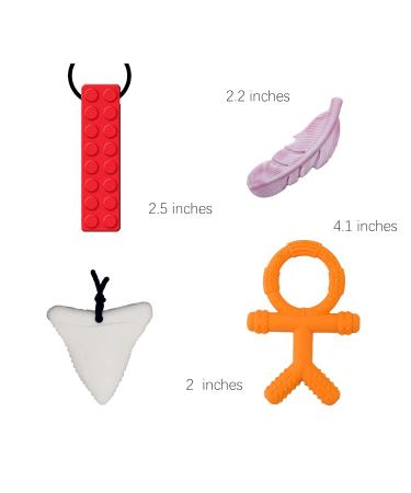 8-Pack Baby Silicone Teething Necklace | Soft Sensory Tools for Autism & ADHD | Safe for Adults & Babies - Buy Online on GoSupps.com