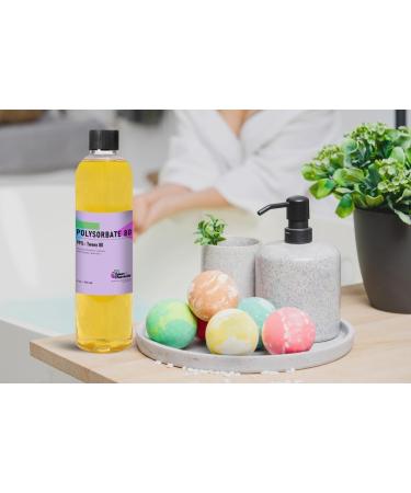 Polysorbate 80 Cosmetic Grade - 100% Pure for Bath Bombs & Soap Making | Talsen Chemicals (16 Ounce - Buy Online on GoSupps.com