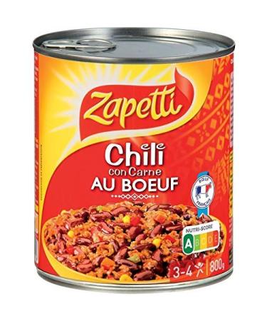 ZAPETTI - Chili Con Carne 800G - Pack of 3 - free delivery