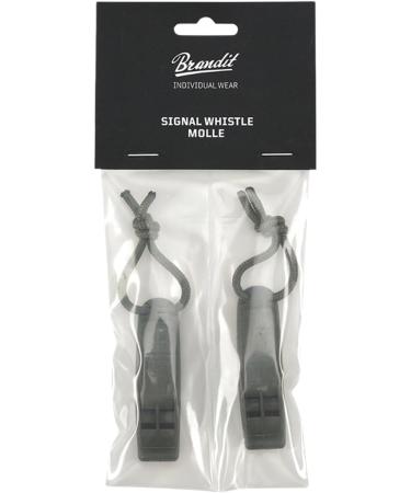 Brandit Molle Whistle (2 Pack) - Olive - Premium Survival Gear for Outdoor Adventures - Fast International Shipping - Buy Online on GoSupps.com
