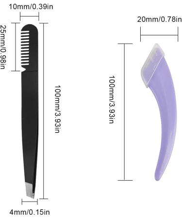 Professional Eyebrow Tweezers Slanted Tip Stainless Steel Eyebrow Tweezers Lever Hair and Eyelashes Enhanced Tip for Removing Ingrown Hair - Buy Online on GoSupps.com