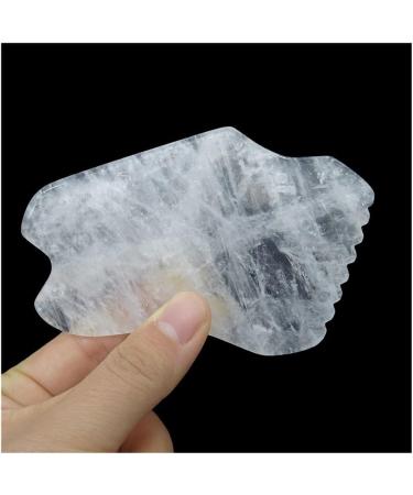 Crystal Jade Gua Sha Facial Massage Tool - Clear Quartz Scraper Board for SPA | Enhance Your Skincare Routine - Buy Online on GoSupps.com