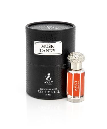 AYAT PERFUMES Perfume Extract 12ml | Pretty Bottle Packaged in an Elegant Box | Alcohol-Free Unisex Attar | Long Lasting Fragrance Oil | Arabian scent Made Designed in Dubai (Musk Candy)
