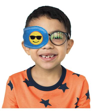 Eye Patch- Emoji Pocket Patch for Children by Patch Pals (Right Eye Coverage)
