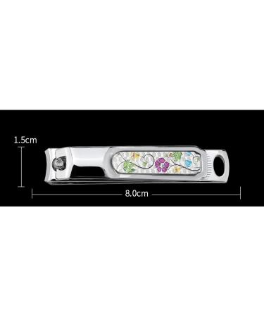 UNbit Nail Clipper Stainless Steel Small Fresh Nail Clippers Household Flat-Mouth Sharp Nail Clippers Manicure Tool with File - Buy Online on GoSupps.com