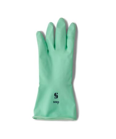 SEEP Eco Small-Medium Compostable Rubber Gloves - Multi-purpose Kitchen & Household Gloves - FSC & Fair-trade Certified - 1 Pair - Buy Online on GoSupps.com
