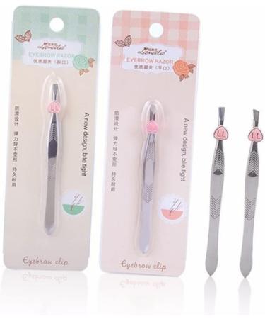 minkissy Eyebrow Clip Slant Tip Eyebrow Tweezer Eyebrow Eyebrow Removal Tool A011 Flat - Buy Online on GoSupps.com