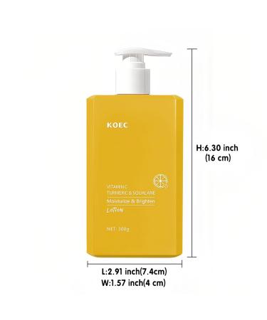 Turmeric & Vitamin C Cream - Firming Moisturizing Body Lotion (300ml) | Best Skin Care for All Skin Types - Shop Now - Buy Online on GoSupps.com