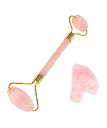 Jade Rollers Jade Roller for Face Real Jade Jade Roller for Face Massager Natural Face Neck Skin Care Anti-Aging Slimming Healing Rejuvenate Wrinkgless and Lighten Dark Circles Gold