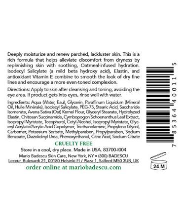 Shop Mario Badescu Kera Face Moisturizer - Ideal for Dry/Sensitive Skin Oatmeal & Lemongrass 2 Fl Oz - International Shipping Available - Buy Online on GoSupps.com