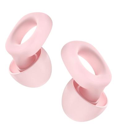 Fita + Ear Plugs for Noise Reduction  Reusable Silicone Ear Plugs for Sleeping Noise Cancelling  Concert  Work  Motorcycle  Travel  Noise Sensitivity - NRR 33 dB  3 Pairs Ear Tips in S/M/L (Pink)