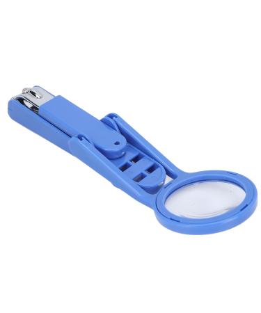 Premium Stainless Steel Nail Clipper with Magnifying Glass - Adjustable Fingernail & Toenail Cutter for Seniors & Babies (Blue) - International Shipping Available - Buy Online on GoSupps.com