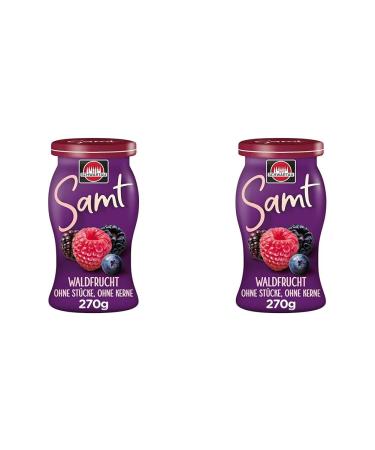 Schwartau Samt Forest Fruit fruit spread without pieces & without seeds 270g (pack of 2) 270 g (pack of 2) Forest Fruit