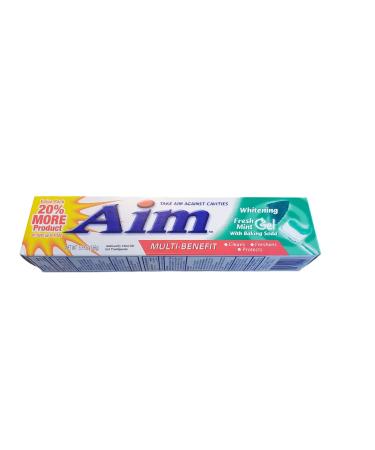 Aim Gel Toothpaste Whitening Mint (6 oz)