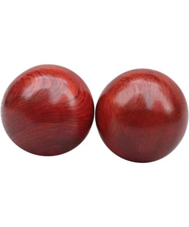 Beavorty 6-Piece Massage Roller Set | Baoding Balls for Hand Therapy & Meditation | Wooden Fitness & Exercise - Red Mahogany - Buy Online on GoSupps.com