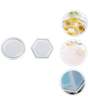 NUOBESTY 6 Pcs Crystal Silicone Mold Silicone Molds Diy Supplies Kid Safe Crystal Drip Mold Storage Box Round As Shownx3pcs 8.2X8.2X0.9CMx3pcs - Buy Online on GoSupps.com