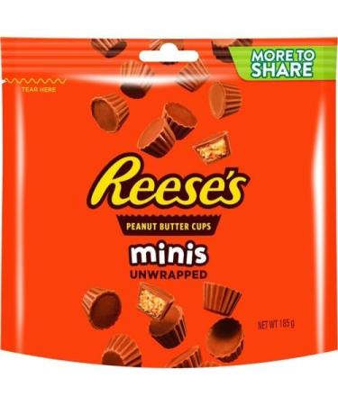 Chocolate Peanut Bundle With Reeses Minis Unwrapped Peanut Butter Cups 185g (2 Pack) - Buy Online on GoSupps.com
