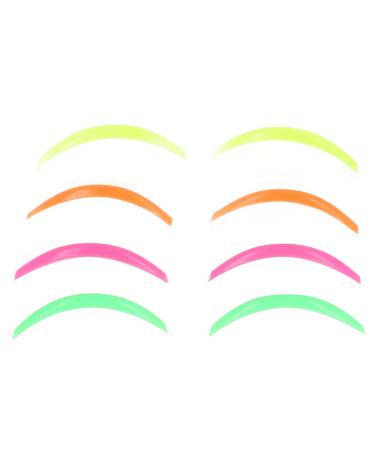 4 Pairs Eyelash Lift Shield Gasket Mixed Colors Individuals for Beauty Salons Curler Eyelash Curling Tool Gasket Sealing Sealing Gasket Eyelash Perming Auxiliary Lash Enhancers