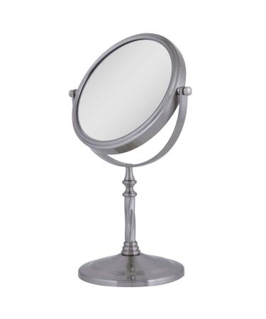 Zadro Round Makeup Mirror 5X 1X Magnification, Rotating Head, 7W x 10H - Non-Lighted, Desk Vanity Mirror - Buy Online on GoSupps.com