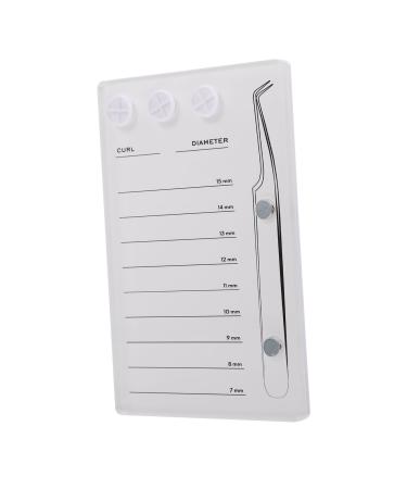 INOOMP Palette Magn tique pour Faux Cils en Acrylique Format Portable Blanc Support D extensions de Cils pour Salon de Beaut et Usage Personnel