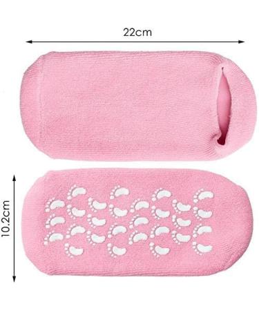 PRO 11 WELLBEING Moisturising Socks for Dry Cracked Heels and Feet - Pink - Buy Online on GoSupps.com