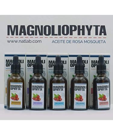 Magnoliophyta | Rose Hip Oil and Vitamin C | 50 ml | Face and Body | All Skin Types | Antioxidant and Regenerating Oil | Nourishes and Protects Skin | 100% Natural from Chile - Buy Online on GoSupps.com
