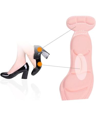 FRCOLOR Back Heel Cushion Pads - 2 Pairs High Heel Inserts & Insoles for Comfort - Pink Medium Size - Buy Online on GoSupps.com