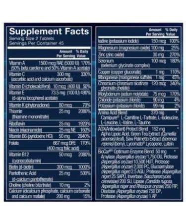 BODYTECH Ultimate Man Elite Multivitamin & Mineral Formula - 45 Servings (90 Tablets) - Buy Online on GoSupps.com