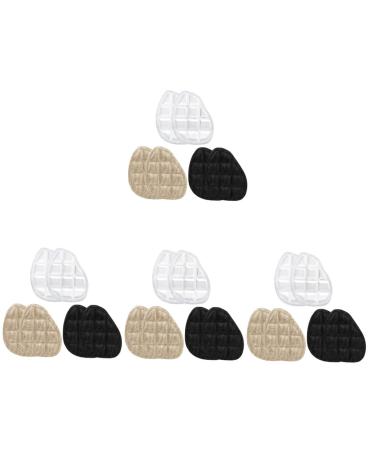 FRCOLOR 12 Pairs Forefoot Half Size Pad Shoe Insert Cushion Shoes Too Big Inserts Forefoot Grip Inserts Comfort Forefoot Pads Shoe Tip Filler Toe Filler Inserts Gel Non-slip Mat High Heels 9.2x6.7cmx4pcs Assorted Colorx4pcs